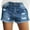 Lapis Storm Dark Blue, variant on luvamia Women's Casual Ripped Denim Jean Shorts Raw Hem Denim Pants Timeless Blue Size S