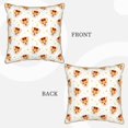 thumbnail image 3 of Xecao Funny Corgi Print Soft Velvet Decorative Throw Pillow Covers, Square Cushion Cases for Bed, Sofa, Living Room, Car, and Indoor Outdoor Use-16"x16", 3 of 8