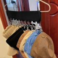 thumbnail image 4 of Hat Rack Wall Hat Hook Portable Hat Organizer Hanger With 10 Baseball Cap Clips, 4 of 5