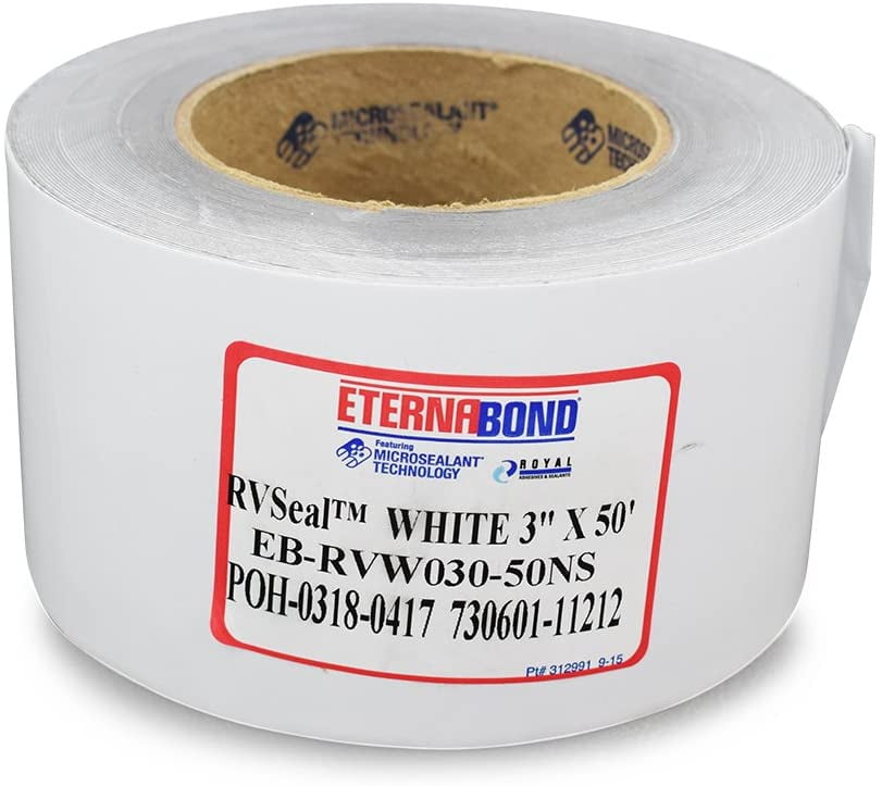 EternaBond RV Mobile Home Roof Seal Sealant Tape & Leak Repair Tape 3" x 50' Roll White
