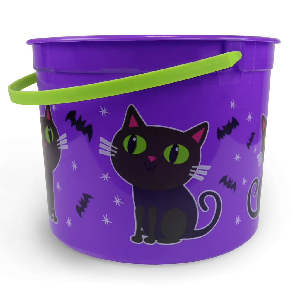 5QT Halloween Bucket, Cats