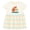 Natural with Stripes, variant on Inktastic 1st Birthday Woodland Fox 1 Year Old Girls Baby Dress