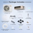 Mini Split Air Conditioner, 35000 Btu, 2 Zone Concealed Ducted, 22.5 ...