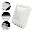 thumbnail image 6 of White RV Roof Vent Lid Cover For Caravan Motorhome Camper PP Plastic Air Ventilation Cover Replacement Kit Car Accessories ,Effortless Installation, 6 of 6