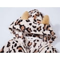 thumbnail image 5 of Topgal Fleece Hooded Cat Robes for Young Girls Cozy Soft White Leopard Kid Size 18, 5 of 7