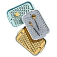 thumbnail image 4 of Shoreew Multi-Purpose Drainage Tray Double-Layer Plastic Drying Rack Rinseable Garbage Tray for Kitchen Living Room Pet Use Cat Litter Box, 4 of 7