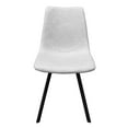 thumbnail image 7 of LeisureMod Markley 19" Polyurethane Dining Chair with Metal Legs in Light Gray, 7 of 7