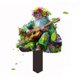 thumbnail image 2 of Decoración de jardín con estacas, accesorio para patio exterior, diseño plano 2D, acentos rústicos, para jardín, elementos decorativos de paisajismo, material resistente a la intemperie,, 2 of 7