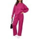 thumbnail image 4 of Conjunto Deportivo PRETTYGARDEN de 2 Piezas para Mujer, Set de Lounge Rojo Rosado Talle S, 4 of 9