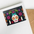 thumbnail image 3 of Day of the Dead USPS Forever Postage Stamp 1 Sheet of 20 US First Class Postal Celebrate Halloween Sugar Skull Family Flower Announcement Wedding Holiday (20 Stamps), 3 of 3