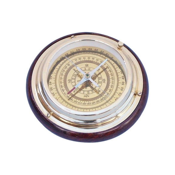 Brass Directional Desktop Compass 6" - Solid Brass Compass - Decorative Compass - Nautical Brass Compass - Small Brass Compass