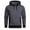 Dark Gray, variant on Mlzmgr Sweatshirts for Men Hooded Drawstring Long Sleeve Cotton Tops with Pockets Color Blocked Men's Sports Casual Shirts