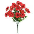 thumbnail image 1 of Ramo de flores artificiales tricolores violetas y pensamientos para decoración de patio en Pascua, 1 of 4