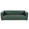 thumbnail image 4 of 80" Chesterfield Sofa, Mid-Century 3 Seater Couch with Tuxedo Design and Wooden Legs for Living Room, Entertainment Area, Green, 4 of 9