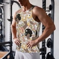 thumbnail image 5 of Logiee Groovy Disco Print Men's Workout Tank Top,Quick Dry Workout Tank Top,Gym Muscle Tee,Fitness Bodybuilding Sleeveless T Shirt-Small, 5 of 7