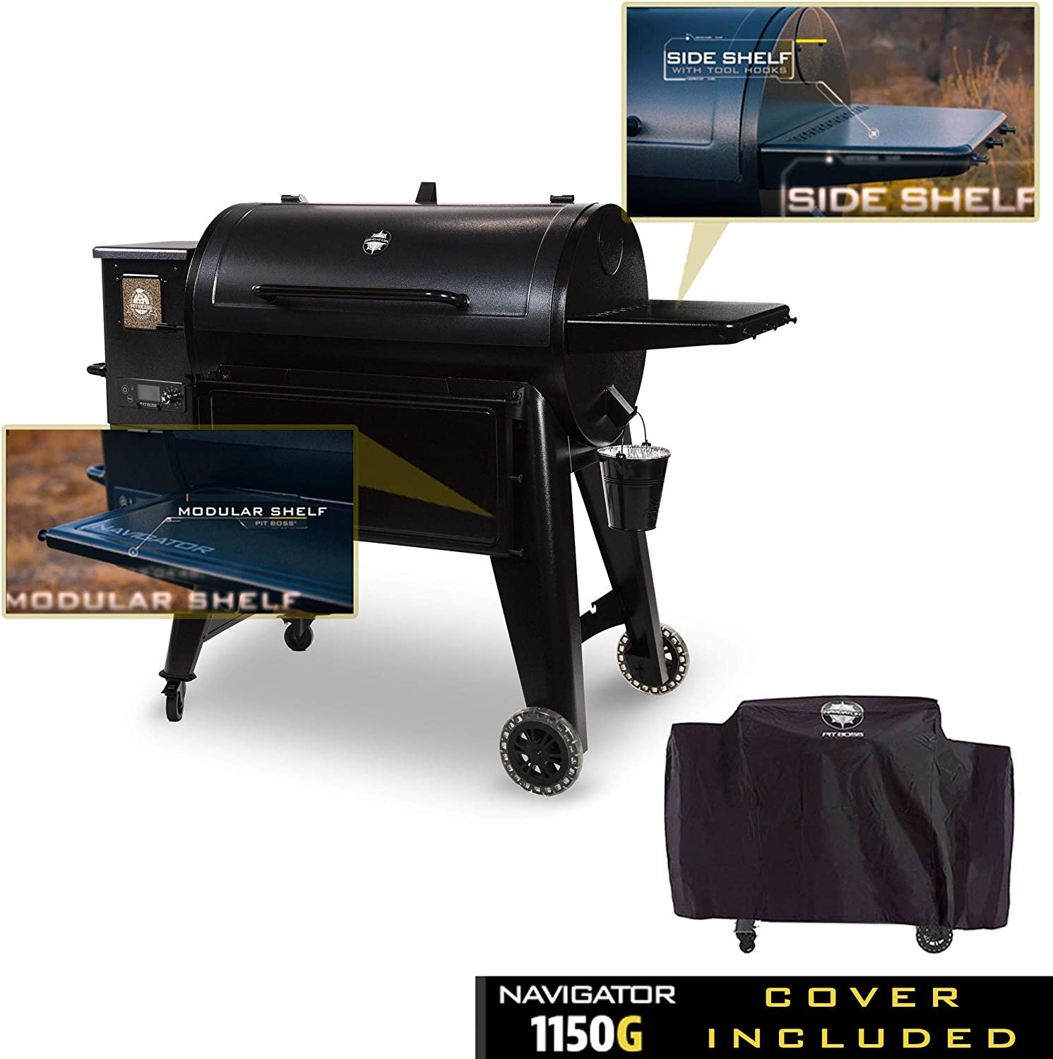 Pit Boss 1150 Wood Pellet Grill with Cover - image 5 of 8