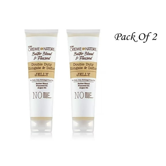 Creme Of Nature Butter Blend & Flaxseed Jelly 8.4 OZ (Pack Of 2)