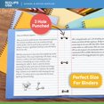thumbnail image 5 of Notebook Paper, Loose Leaf Paper, Wide Ruled Notebook Paper, 10.5 x 8 Filler Paper, 56 gsm, 450 Sheets,150 Sheet Per Pack (3 Pack), 5 of 5