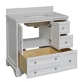 thumbnail image 5 of Madison 36" Bathroom Vanity with White Cabinet & Quartz Top, 5 of 7