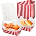 thumbnail image 1 of Papel para fiestas de carnaval Rtteri Food Trays, 100 unidades, con forro rojo, 1 of 7