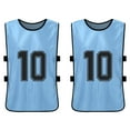 thumbnail image 3 of Youth Sports Scrimmage Jerseys 12 PCS Distinguishable Colors Open Side for Comfort, 3 of 7