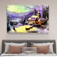 thumbnail image 4 of Póster de paseo en trineo el domingo por la noche, pintura decorativa, lienzo, arte de pared, carteles para sala de estar, pintura para dormitorio, estilo marco, 12 x 18 pulgadas (30 x 45 cm), 4 of 8