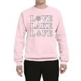 thumbnail image 2 of Wild Bobby, Anchor Wheels Love Lake Life, Unisex Crewneck Graphic Sweatshirt, Light Pink, XX-Large, 2 of 4