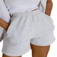 thumbnail image 2 of Shorts Unis pour Femmes, Pantalons Décontractés pour Adultes avec Poches Obliques, 2 of 4