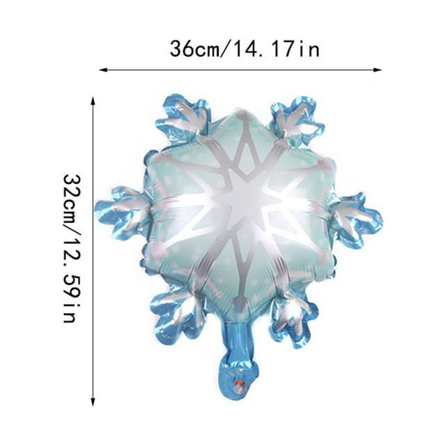 Balloons Birthday Decor Ornament Thicken Surface Home Decors Snowflake Shape Colorful Birthday Balloon 18 Inch Party Fitting Mini Snow Flake