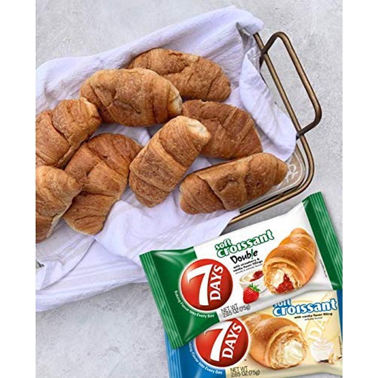 7Days Soft Croissant, Strawberry & Vanilla Croissant, Breakfast