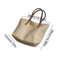thumbnail image 2 of Large Casual Rope-woven Tote Bag for Women, Spacious Beach and Travel Carryall with Adjustable Shoulder Strap, Ideal for Daily Commute and Weekend Getaways, 2 of 5