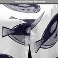 thumbnail image 4 of Underwater Dog Crate Cover, Monochrome Surgeonfish Pattern in Hand Drawn Tropical Fish Dotted Fins Ocean, Easy to Use Pet Kennel Cover Small Dogs Puppies Kittens, 7 Sizes, Indigo White, by Ambesonne, 4 of 6