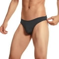thumbnail image 1 of ylioge Mens Underwear Casual Mid Waisted Ribbed High-Cut Stretchy Solid Color Breathable Soft Basic Briefs, 1 of 8