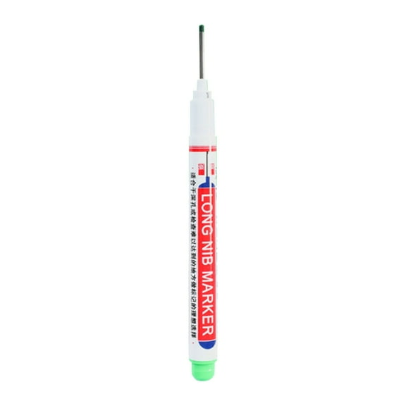 Long Head Deep Hole Marker Pen 20mm Oily Ink, Quick-Dry Marking Tool for Woodworking Tile Bathroom Installation