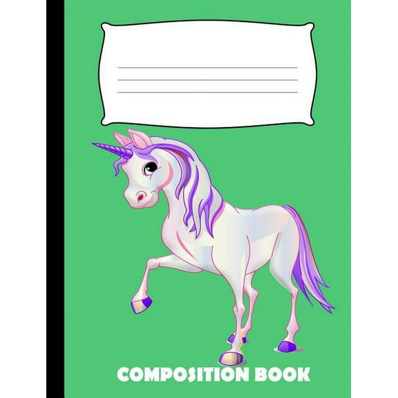 Composition Book: Unicorn Composition Notebook Wide Ruled (Paperback)