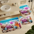 thumbnail image 5 of Seashell On The Beach Shower Curtain Sets with Rugs 4 Piece Rustic, 5 of 7