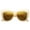 Creme / Brown, variant on sunglassLA Female Women's Bold Oversize Frame Wide Temple Cat Eye Sunglasses 52mm (Blue / Mirror) - 52mm