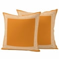 thumbnail image 2 of Pack of 2 Outdoor Pillow Covers 18x18 Inch Waterproof Orange Greek Key Throw Pillow Covers,Decorative Couch Pillow Shams Protectors White Greece Ancient Farmhouse Geo Patio Pillowcases Cushion Covers, 2 of 8
