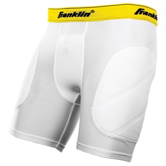 Champro Mannen Wind Up Compressie Polyester/Spandex Sliding Kort, Kleur: wit, S