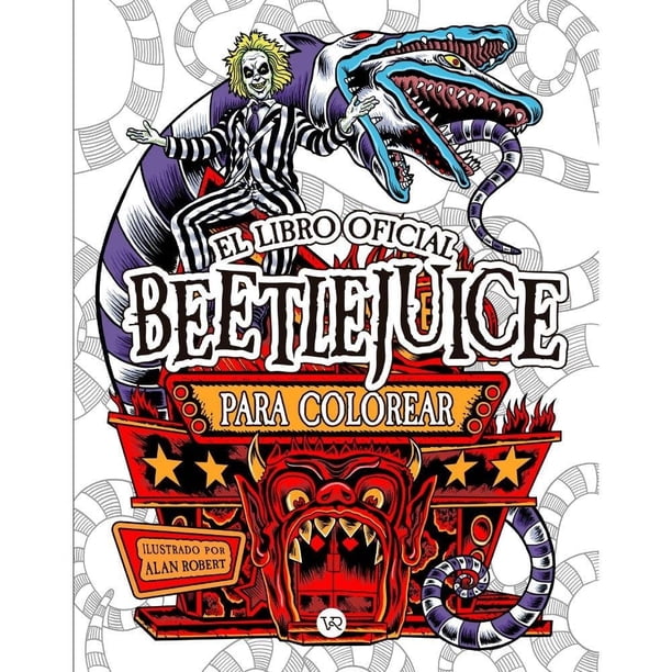 Beetlejuice Libro Oficial para Colorear VR Editoras Alan Robert