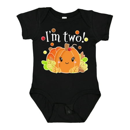 

Inktastic I m Two- Pumpkin Birthday Autumn Gift Baby Boy or Baby Girl Bodysuit