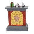 thumbnail image 3 of Ilumina navideña Chimenea navideña con accesorios fotográficos luminosos Chimenea luminosa navideña para el hogar del dormitorio de Papa Noel Macarena Figura de chimenea, 3 of 8