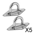 thumbnail image 1 of DYNWAVECA 5-6pack 2Pcs 304 Acier Inoxydable Diamant Plaque de Protection Oculaire pour Montage Mural 5 Pcs, 1 of 10