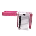 thumbnail image 1 of Caja de almacenamiento de pestañas acrílicas de 5 capas, organizador de maquillaje con cubierta antipolvo, soporte para paleta de pegamento para pestañas postizas, suministros de, 1 of 5