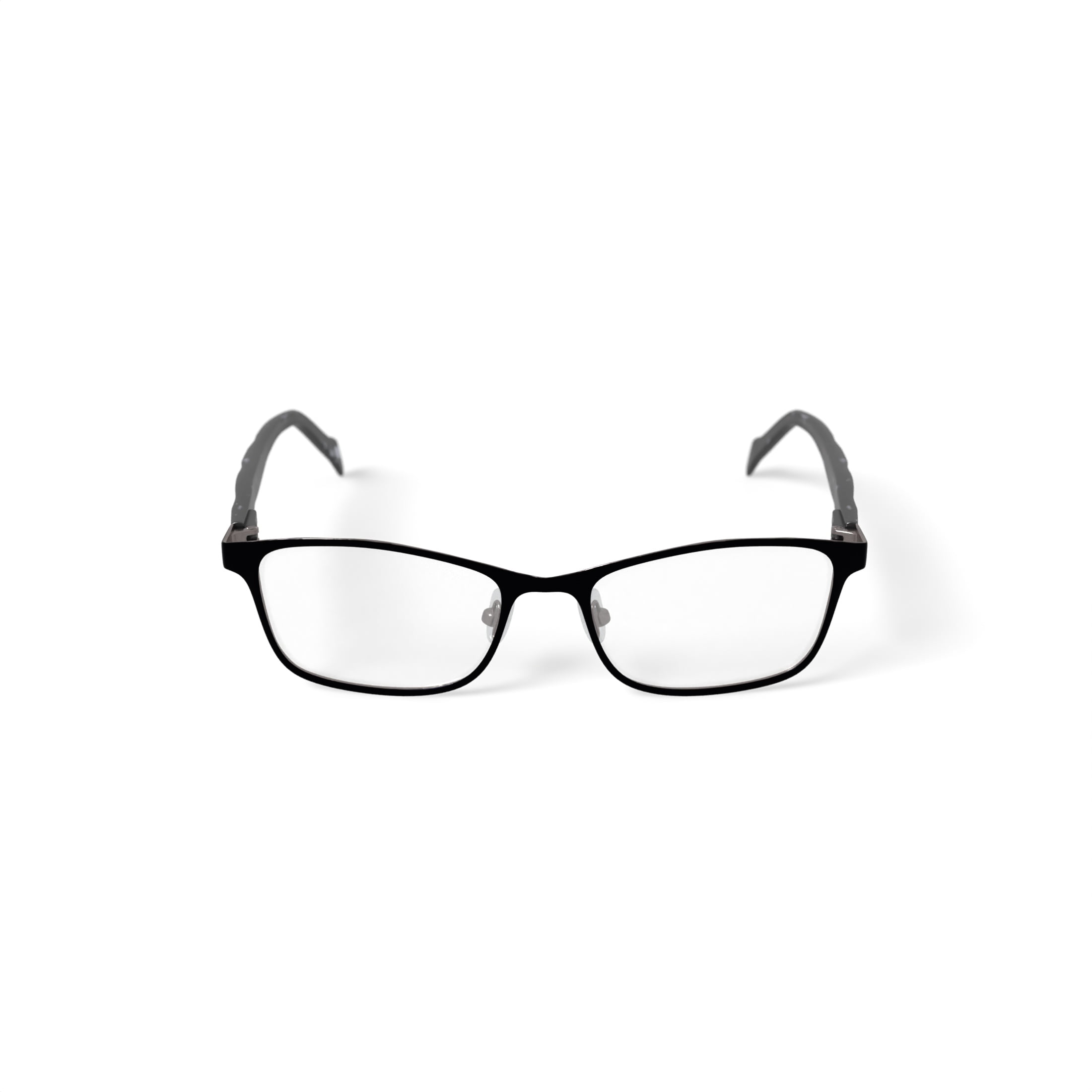 Laura Ashley Women's Emma Rectangular Prescription Eyeglasses with Case, Black