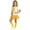 Yellow, variant on BRGZLK Back to School Outfits for Girls Summer Cute Solid Color Crewneck Short Sleeve T-Shirt and Paperbag Skirt & Plain Shawl & Socks Comfortable Breathable 4 Piece Sets Green 5-6 Years