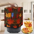 thumbnail image 3 of ZUXONGSY Fall Maple Leaf Air Fryer Cover Appliance Dust Covers Blender Cover with Bottom Edge Universal Coffee Maker Hood Keep Appliance Clean Fit 5 6 Qt Thanksgiving Fall Decor, 3 of 7