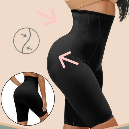 

XIAOFFENN Women s Shapewear High Waist Belly Retraction Traceless Flat Angle Buttock Lifting Body Shaping Pants 6 Black