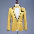 thumbnail image 5 of Traje de hombre Tops Abrigo Abrigo Abrigo Cantante de discoteca Presentador Estudio fotográfico Traje de fotografía Pajarita, 5 of 5