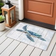 thumbnail image 3 of Rectangle Rug 2x3ft Area Rug,Vintage Watercolor Marine Turtle Area Rugs for Living Room Bedroom,Farmhouse Wooden Grain Floor Mat Non-Slip Non-Shedding Carpet Indoor Accent Rugs, 3 of 9